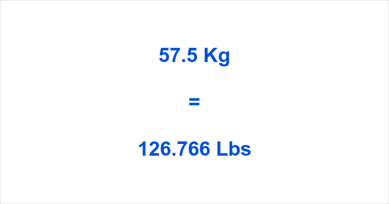 57.5 kg to lbs: A Simple and Quick Conversion Guide