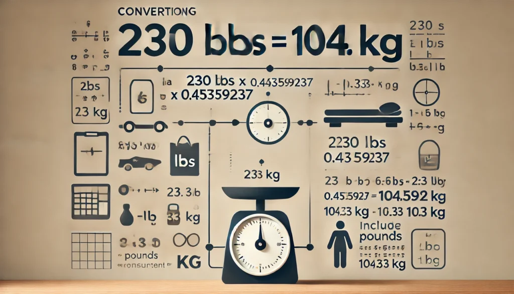 How to Convert 230 lbs to kg: A Simple Guide