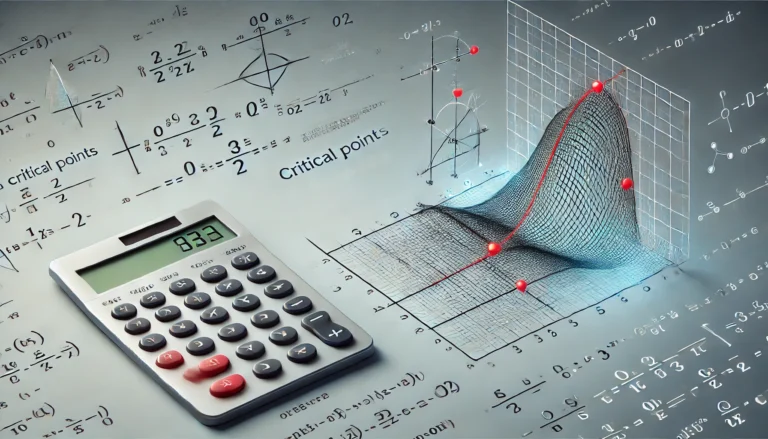 Critical Number Calculator: A Complete Guide