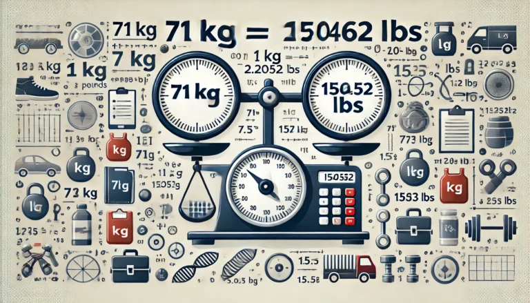 Understanding the Conversion: 71 kg to lbs